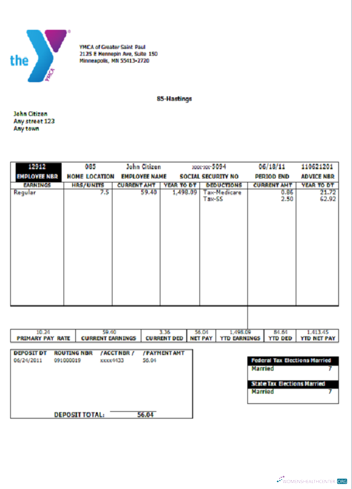 Download USA social service company employee sheet Photoshop template